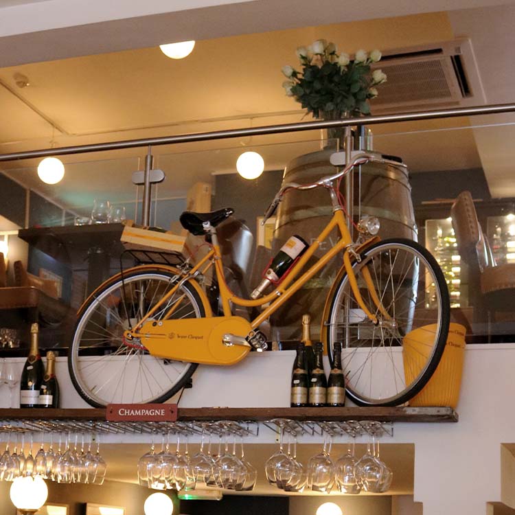 Grapevine Dalkey Restaurant Yellow Bike Antique